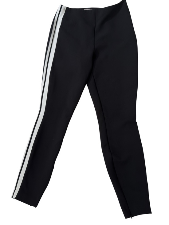 Cinq A Sept Kiana Racer Tuxedo Black And White Stripe Woman Pants Size 4 - Picture 1 of 8